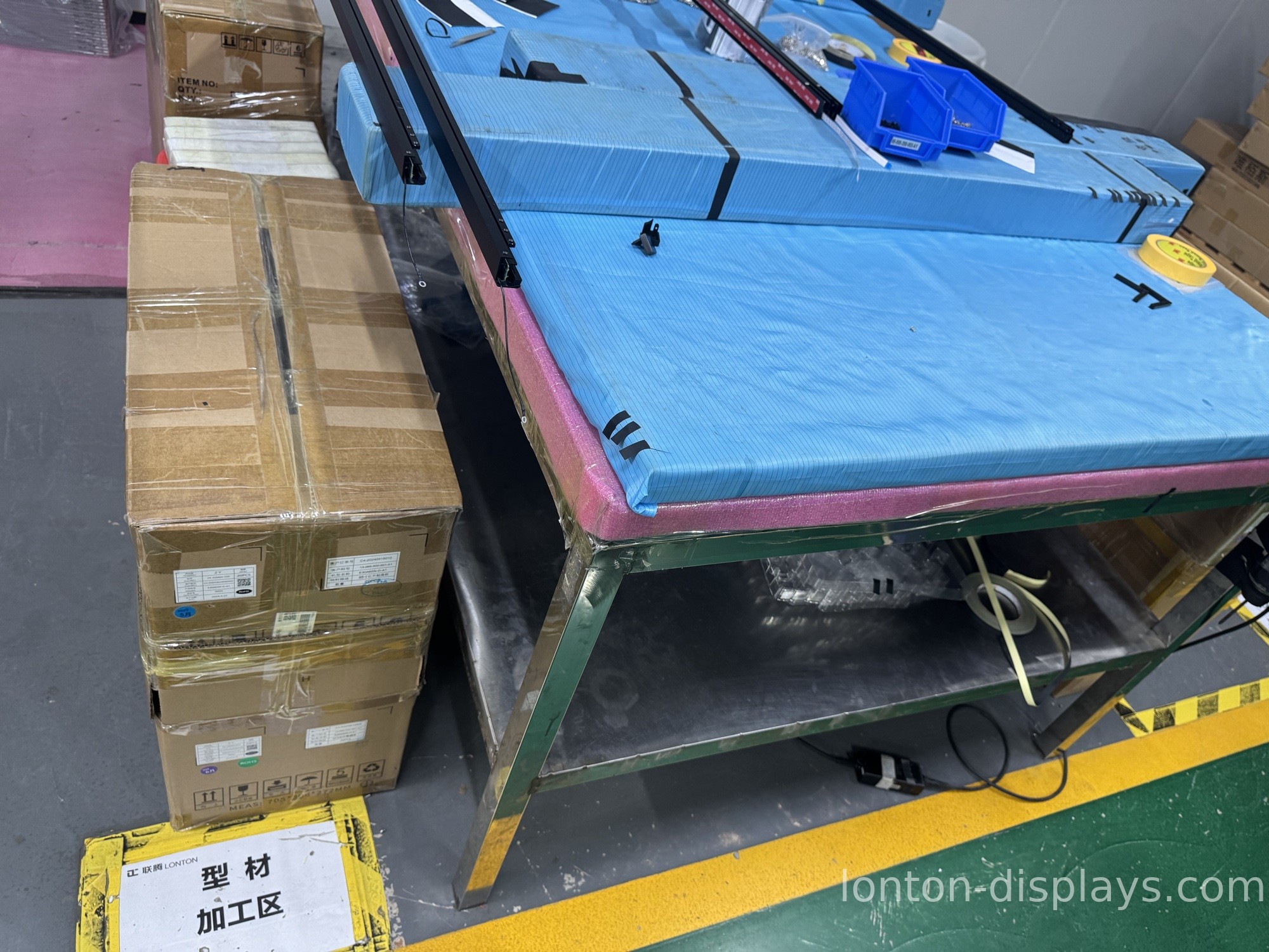 Smart board sheet metal machining area