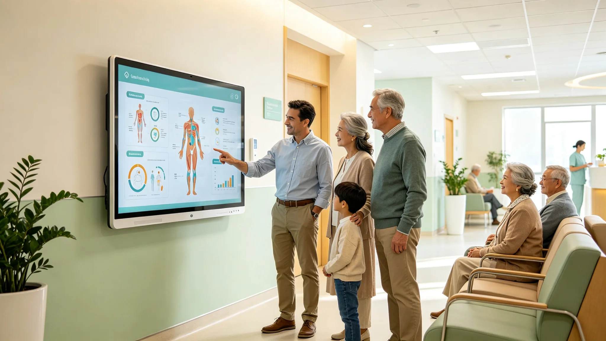 Patient information and briefing areas