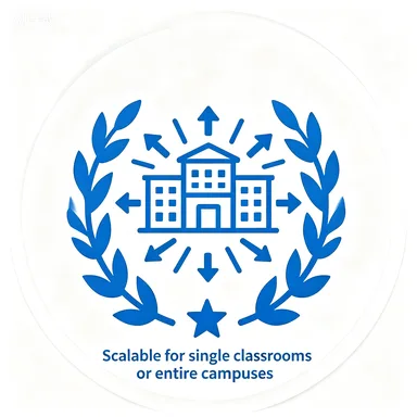 &middot;Scalable for single classrooms or entire campuses